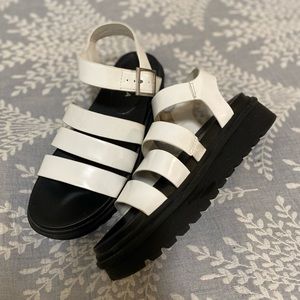 White & Black chunky sandal